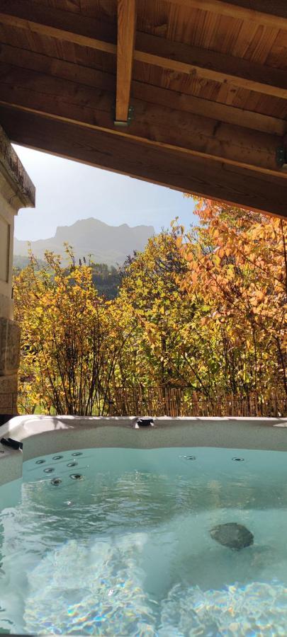 Appartement Au Rez De Jardin D'Une Villa Mexicaine Avec Jacuzzi Barcelonnette Zewnętrze zdjęcie